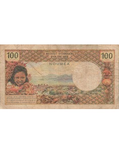 Nle Calédonie 100 Francs - ND (1969) - P.59 100 francs 1969 2