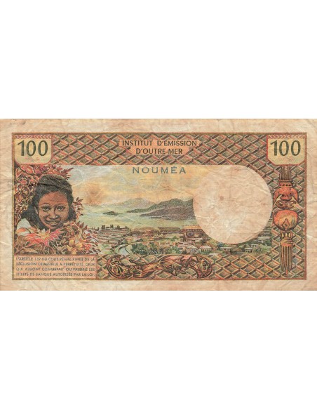 Nle Calédonie 100 Francs - ND (1971) - P.63b 100 francs 1971