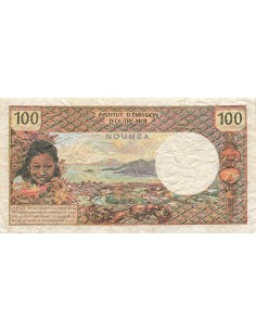 Nle Calédonie 100 Francs - ND (1971) - P.63a 100 francs 1971 2