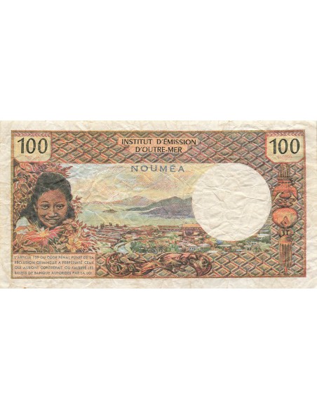 Nle Calédonie 100 Francs - ND (1971) - P.63a 100 francs 1971