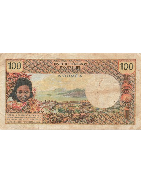 Nle Calédonie 100 Francs - ND (1969) - P.59 100 francs 1969