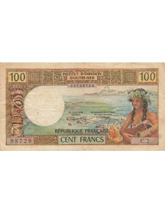 Nle Calédonie 100 Francs - ND (1971) - P.63a 100 francs 1971