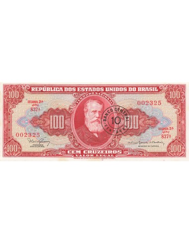 Brésil 10 Centavos sur 100 Cruzeiros - ND (1966) - P.185a 5 centavos 1966