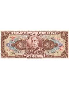 Brésil 20 Cruzeiros - ND (1962) - P.178 20 cruzeiros 1962