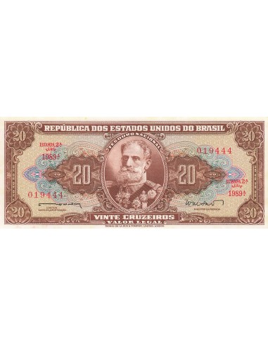 Brésil 20 Cruzeiros - ND (1962) - P.178 20 cruzeiros 1962