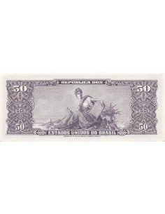 Brésil 5 Centavos sur 50 Cruzeiros - ND (1966) - P.184a 5 centavos 1966 2