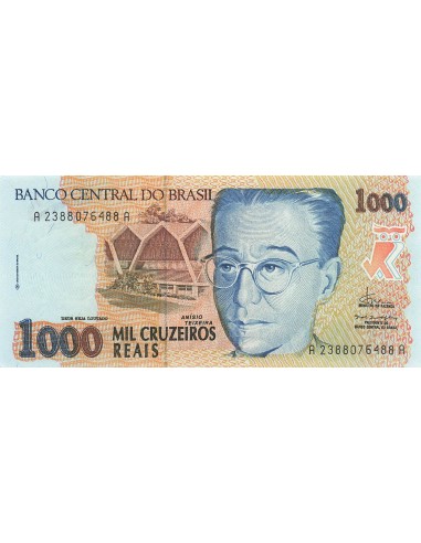 Brésil 1000 Cruzeiros - ND (1993) - P.240 1000 cruzeiros 1993