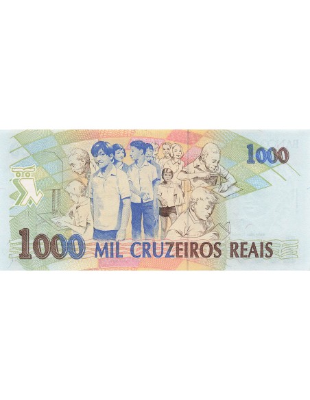 Brésil 1000 Cruzeiros - ND (1993) - P.240 1000 cruzeiros 1993