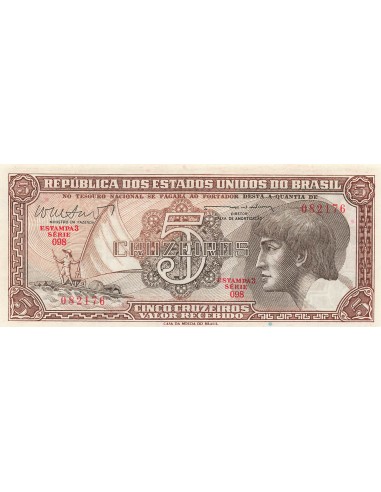 Brésil 5 Cruzeiros - ND (1962) - P.166b 5 cruzeiros 1962