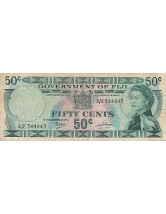 Fidji 50 Cents - Billet Radar - ND (1969) - P.58a 50 cents 1969