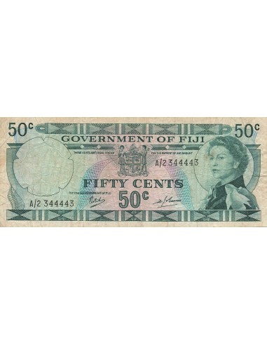 Fidji 50 Cents - Billet Radar - ND (1969) - P.58a 50 cents 1969