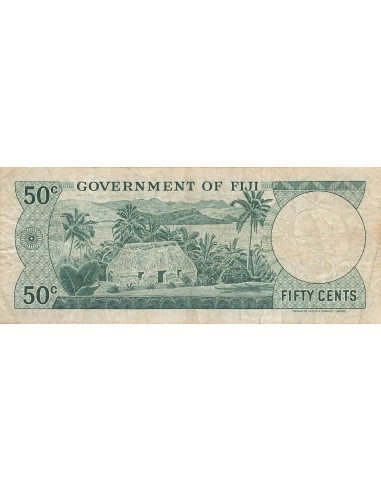 Fidji 50 Cents - Billet Radar - ND (1969) - P.58a 50 cents 1969