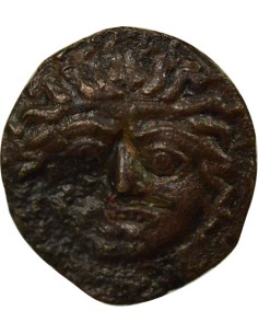 Grèce (Sicile) au Gorgonéion 1 tetras Bronze 420-405 Av JC Kamarina 2