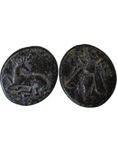 Grèce (Ionie) au cerf agenouillé 1 unite Bronze IVe siècle AV JC Ephèse