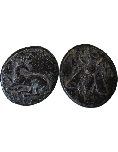 Grèce (Ionie) au cerf agenouillé 1 unite Bronze IVe siècle AV JC Ephèse