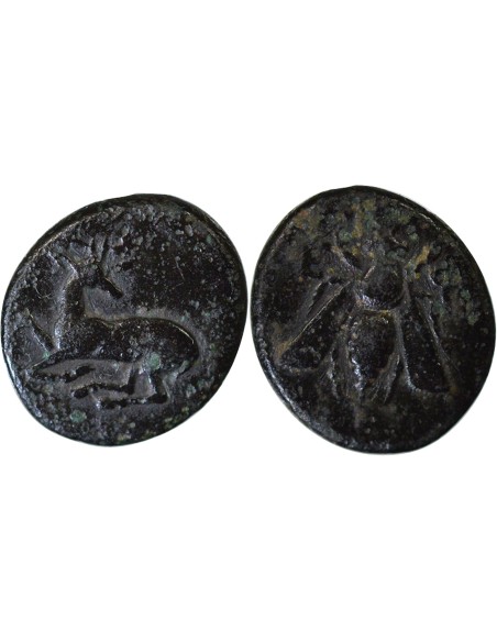 Grèce (Ionie) au cerf agenouillé 1 unite Bronze IVe siècle AV JC Ephèse