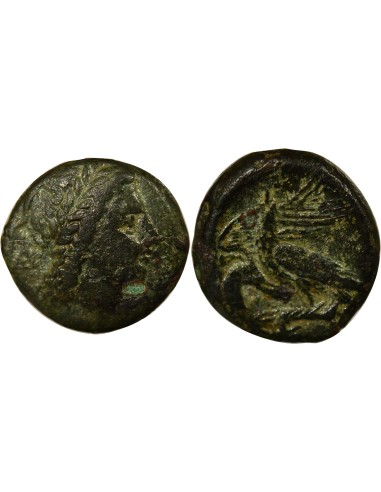 Grèce (Sicile) Apollon à droite 1/2 litra Bronze 275-241 Av JC Agrigente