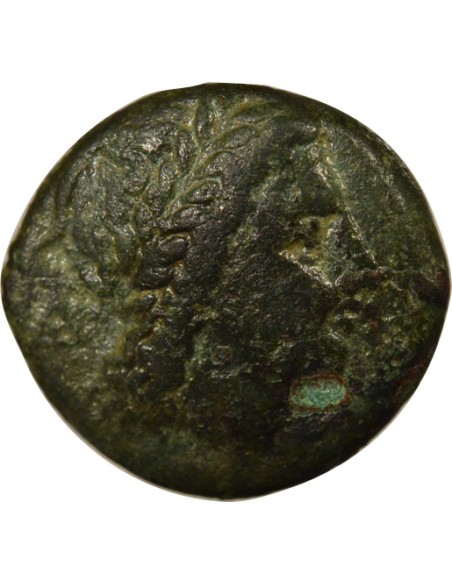 Grèce (Sicile) Apollon à droite 1/2 litra Bronze 275-241 Av JC Agrigente