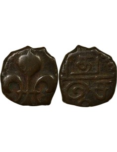 Indes Françaises Louis XV Louis XV - Doudou - 1715 / 1774 Pondichéry  1 doudou Bronze 1715-1774 Pondichéry