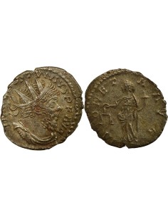 Empire des Gaules Postume Moneta debout 1 antoninien Billon 263-265 Trèves