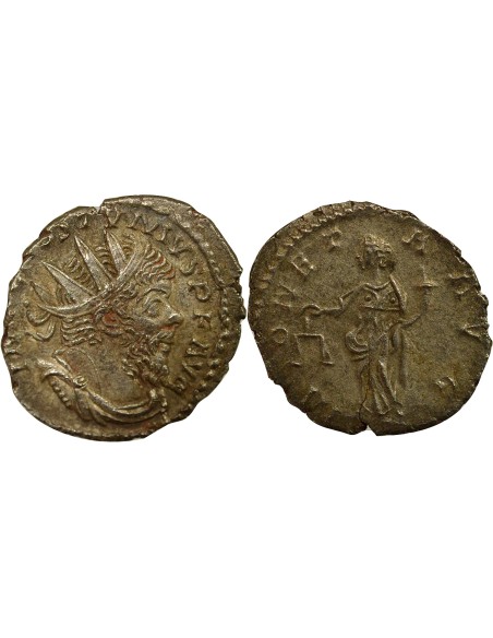 Empire des Gaules Postume Moneta debout 1 antoninien Billon 263-265 Trèves