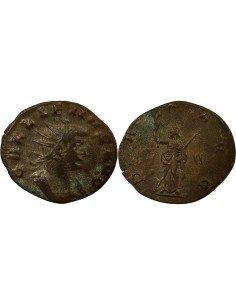 Rome Empire Gallien Pax 1 antoninien Billon 258-259 R Rome