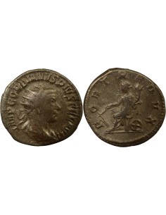 Rome Empire Gordien III Fortuna assise 1 antoninien Billon 244 R Rome