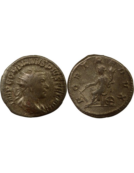 Rome Empire Gordien III Fortuna assise 1 antoninien Billon 244 R Rome