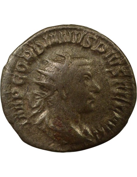 Rome Empire Gordien III Fortuna assise 1 antoninien Billon 244 R Rome