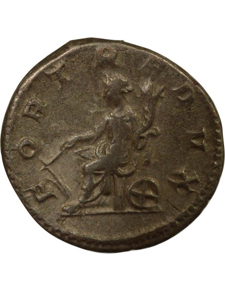 Rome Empire Gordien III Fortuna assise 1 antoninien Billon 244 R Rome