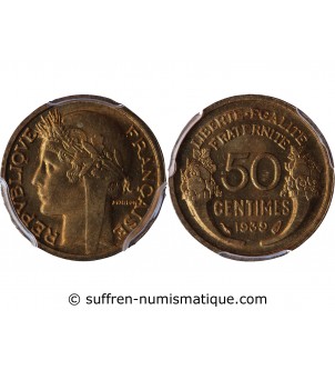 MORLON - 50 CENTIMES 1939 PCGS MS66﻿