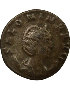 Rome Empire Salonine Pietas assise 1 antoninien Billon 257-258 R Rome 2