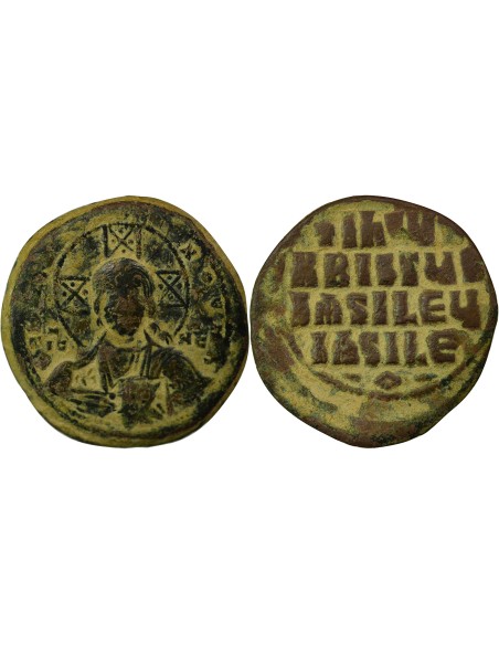 Empire Byzantin Classe A2 1 follis Bronze 976-1035 Constantinople