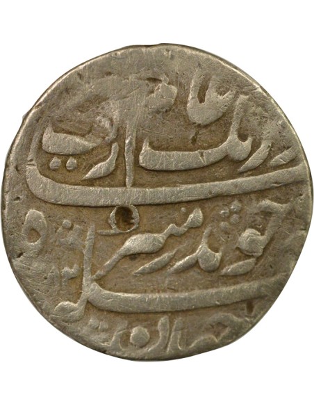 Aurangzeb - Roupie Argent - 1082 AH (1671 / 1672) Surat 1 roupie Argent 1082 AH (1671-1672) Surat
