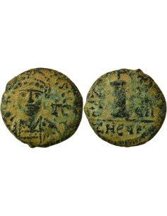 Empire Byzantin Justinien Ier Classe F 1 decanummium Bronze An 37 (563-564) Antioche