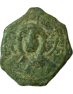 Principauté d'Antrioche Tancrède de Hauteville 3e Type 1 follis Cuivre 1104-1112 Antioche 2