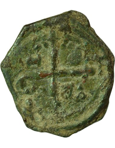 Principauté d'Antrioche Tancrède de Hauteville 3e Type 1 follis Cuivre 1104-1112 Antioche