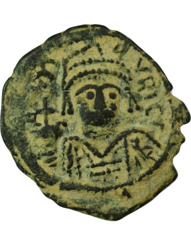 Empire Byzantin Maurice Tibère Maurice Tibère - Follis - An 10 (591-592) Nicomédie 1 follis Bronze An 10 (591-592) Nicomédie