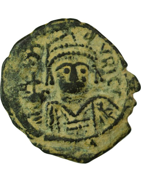 Empire Byzantin Maurice Tibère Maurice Tibère - Follis - An 10 (591-592) Nicomédie 1 follis Bronze An 10 (591-592) Nicomédie