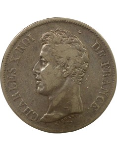 Charles X 1e Type 5 francs Argent 1826 M Toulouse 2