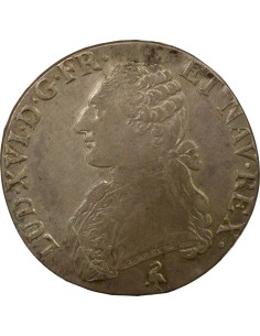 Louis XVI au Buste Habillé 1 écu Argent 1791 A - Paris 2