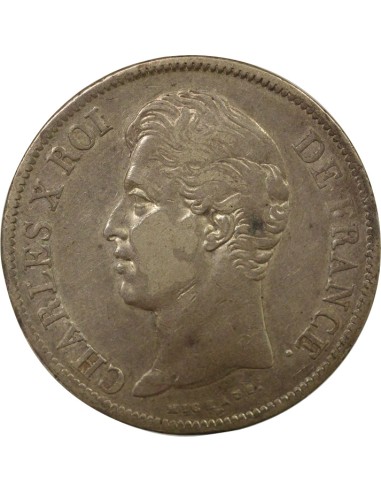 Charles X 2e Type 5 francs Argent 1829 K Bordeaux