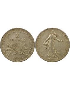 Semeuse 2 francs Argent 1900 A Paris