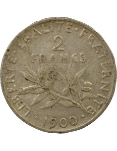 Semeuse 2 francs Argent 1900 A Paris 2