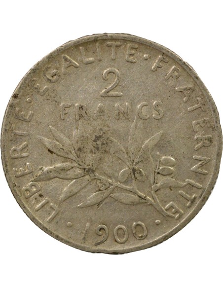 Semeuse 2 francs Argent 1900 A Paris
