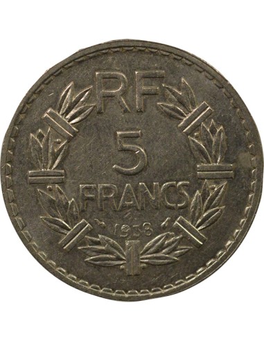 Nickel 5 francs Nickel 1938 A Paris