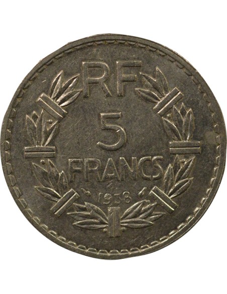 Nickel 5 francs Nickel 1938 A Paris