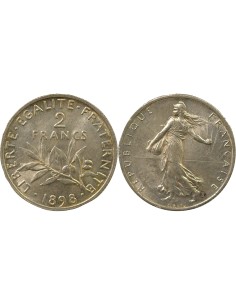 Semeuse 2 francs Argent 1898 A Paris