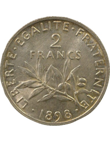 Semeuse 2 francs Argent 1898 A Paris