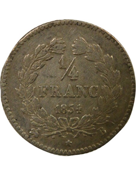 Louis-Philippe Ier Louis Philippe I - 1/4 Franc Argent - 1834 B Rouen 1/4 franc Argent 1834 B Rouen
